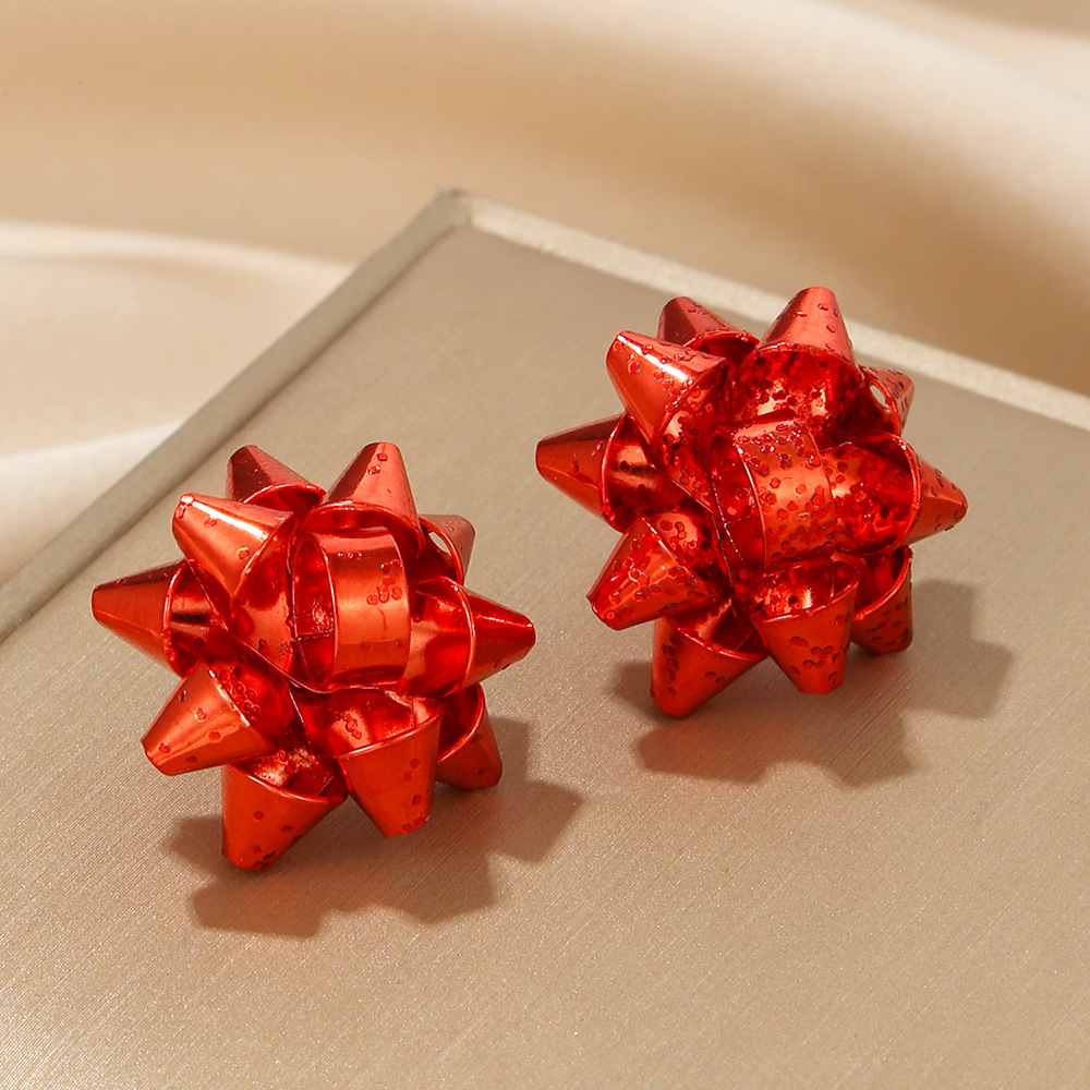 Alloy Material Simple Style Christmas Hat Christmas Tree Bell Alloy Stud Earrings For Women's Festival