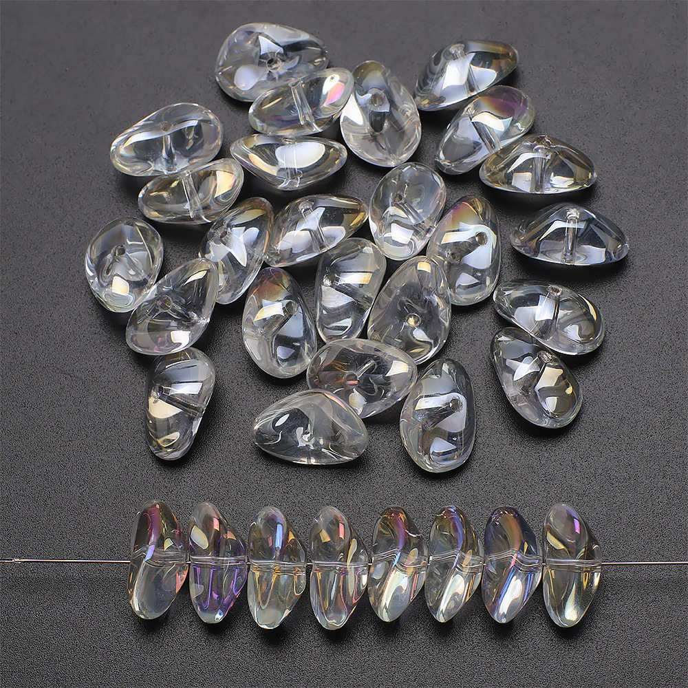 20 Pièces/Paquet 12*17*8mm Trou 2~2.9mm Verre Verre Irrégulier Perles display picture 6