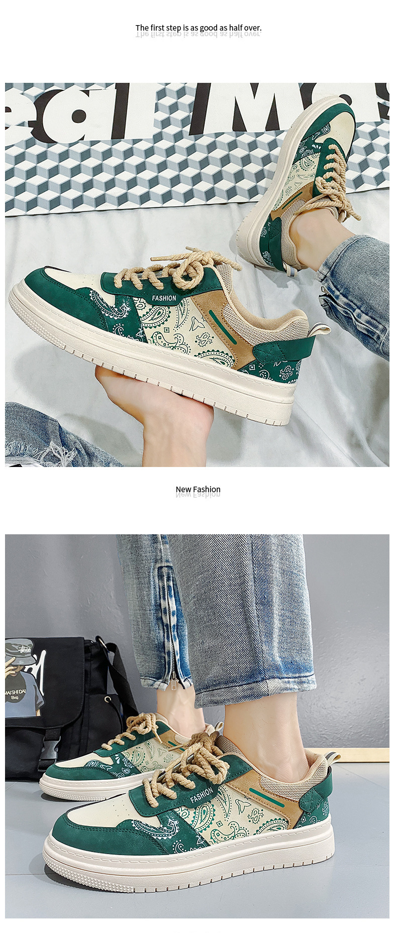 Zapatos de hombre con transmisión en vivo, novedad de 2022, zapatos con flores de anacardo, zapatos de moda para hombre, zapatillas de lona bajas versátiles de moda para otoño_voghion.com