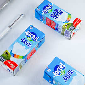兰特（Lactel）全脂高钙牛奶200ml*30盒箱进口儿童学生营养早餐奶