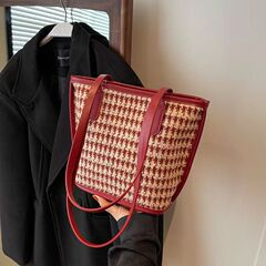 今年の人気の赤い千鳥バッグ、ハイエンドの新しい野菜バスケット、ウェディングバッグ、ブライダルハンドバッグ、トートバッグ卸売