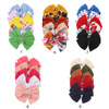 Children's hairgrip with bow, hair accessory, set, European style, simple and elegant design, 4 piece set