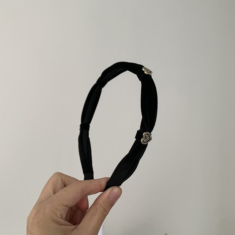 Dolce fascia per capelli nera in velluto abbinata da donna, con teschio alto, elegante forcina per capelli, fascia retrò, accessori per capelli, copricapo_voghion.com