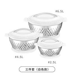 不锈钢保温锅3/4件套跨境钻点热销锅具套装保温锅具Lunch Box Set