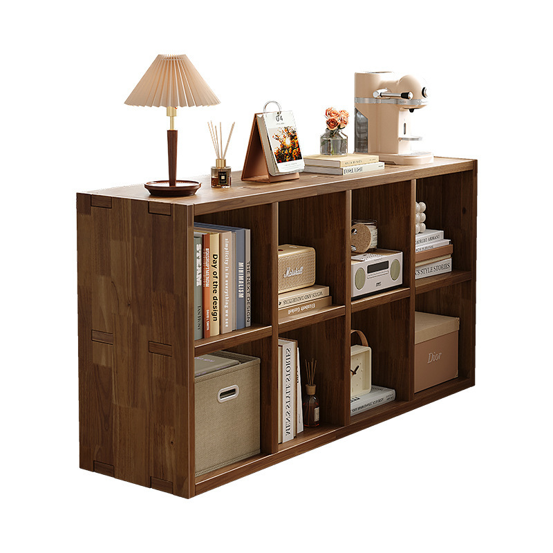 Estantería de madera maciza, gabinete de piso a techo, gabinete de almacenamiento, sala de estar, gabinete de rejilla para el hogar, almacenamiento combinado, estantería de pared