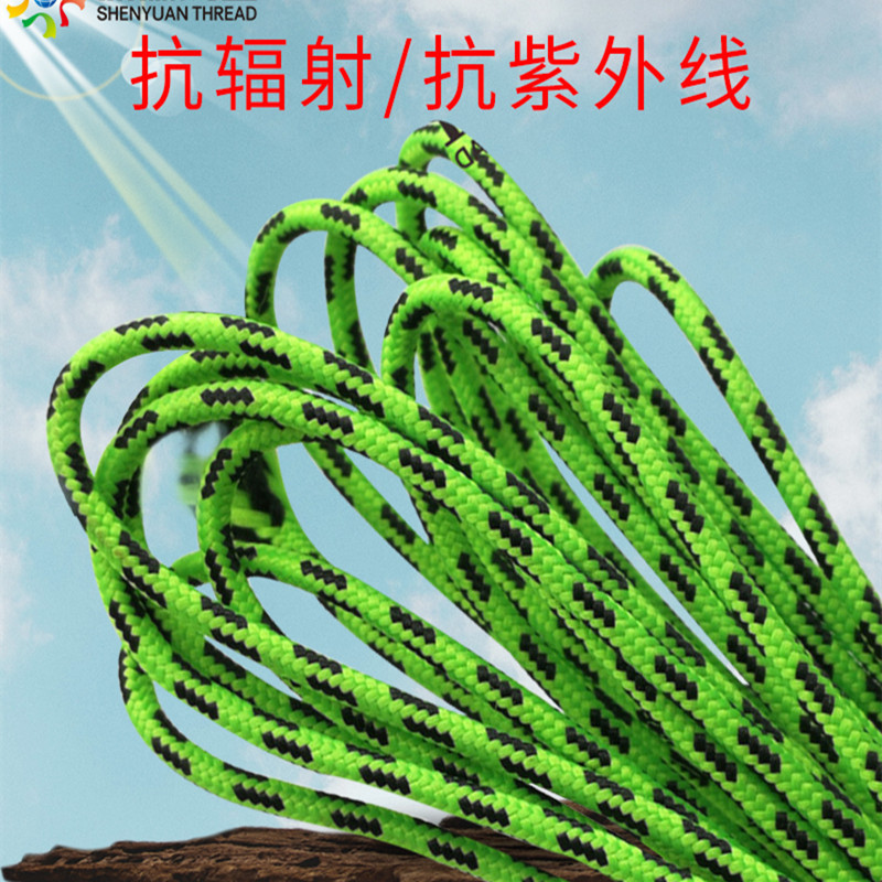 厂家直销 大力马2点鱼枪绳 绿色跳点耐磨耐切割鱼枪配件绳