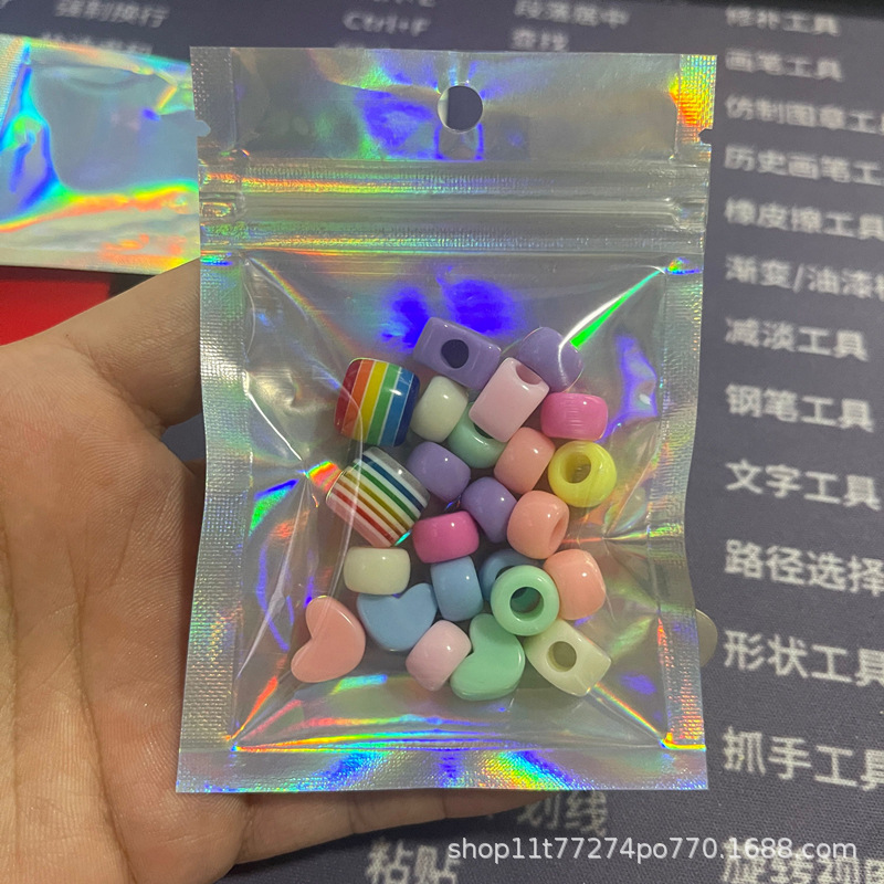 アクリルストレートホールビーズ DIY 手作りビーズ素材携帯電話チェーンブレスレットジュエリーアクセサリー|undefined