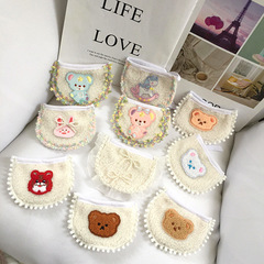 Korean-style Dog Party Birthday Plush Scarf Bibs & Drool Bibs for Cats, Pet Drool Bibs, Bichon Frise