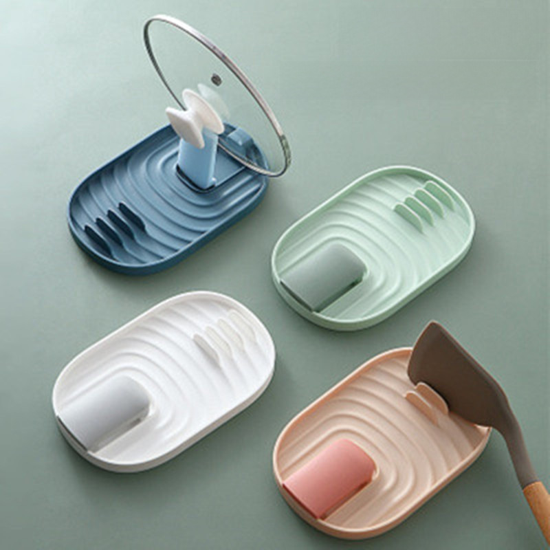 Collapsible Pot Lid and Spoon Holder Kitchen Pot Lid Rack Soup Spoon Chopstick Tray Multifunctional Storage Shelf Spatula Rack