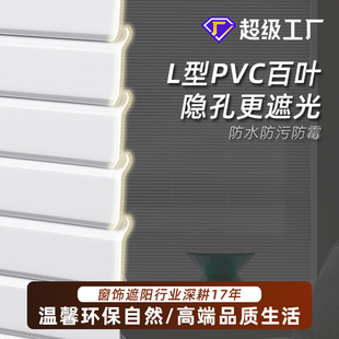 PVC Hard Blinds Hole Free Installation Kitchen Bathroom Office Waterproof Aluminum Alloy Same Style Lifting Curtain