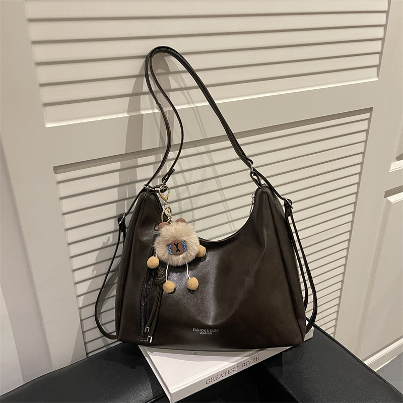 双肩包2025包女新款单肩时尚通勤托特斜挎包休闲大容量包包