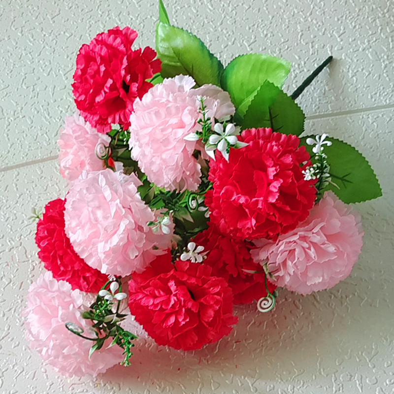 Reunión deportiva, actividades estudiantiles, baile, flores falsas coloridas, flores de plástico, flores de seda, baile, accesorios, ramo de simulación