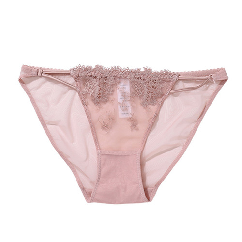 Lingerie Lace Pure Desire Women's Pure Cotton Embroidered Pairs 2025 Summer Ultra-Thin Midrise Breathable Factory Wholesale