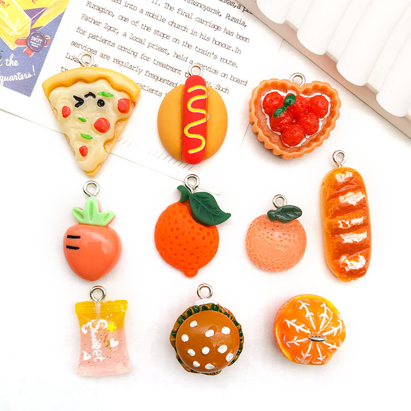 1 Piece Resin Fruit Pendant display picture 6