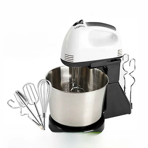 Electric Egg Beater Household Desktop Stainless Steel Barrel Egg Beater Small Noodle Machine Cream Mixer Cross-Border
