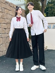 合唱詩朗読コンテスト衣装学生出演服中高生春夏卒業写真班服ロングスカートセット