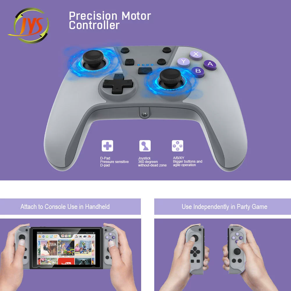 Беспроводной геймпад для Switch Pro, комплект левого и правого контроллера Joy-Con, jys-ns205