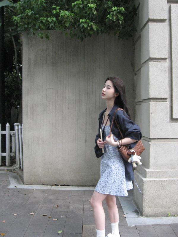 春季套装女装2025新款感韩系氛围感春秋小个子穿搭碎花连衣裙潮流|undefined
