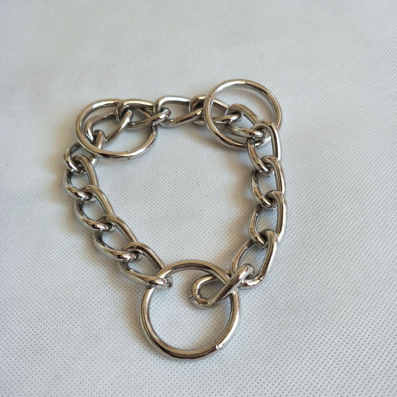 Corde ronde en tissu pour chien et animal de compagnie, soudure à trois anneaux, accessoires, chaîne en P, anneau en forme de D_voghion.com