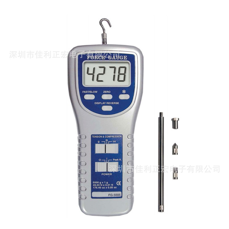 LUTRON路昌FG-5005数显式电子推拉力计5kg高精度测力计拉力测试