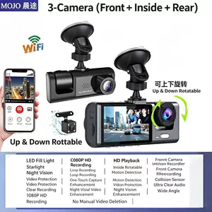 1080P Üç-Lensli Starlight Gecə Görüşlü, WiFi-lı, Arxa Görüşlü Parkinq Dashcam
