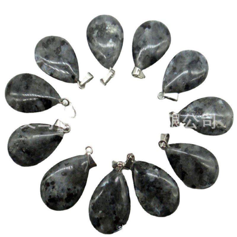 Transfronteriza AliExpress Venta caliente natural cristal ágata gema cristal plano colgante collar pendientes accesorios de la joyería