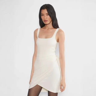 Aritzia Wilfred Saturn Mini Dress �����I¶���B��ȹŮ
