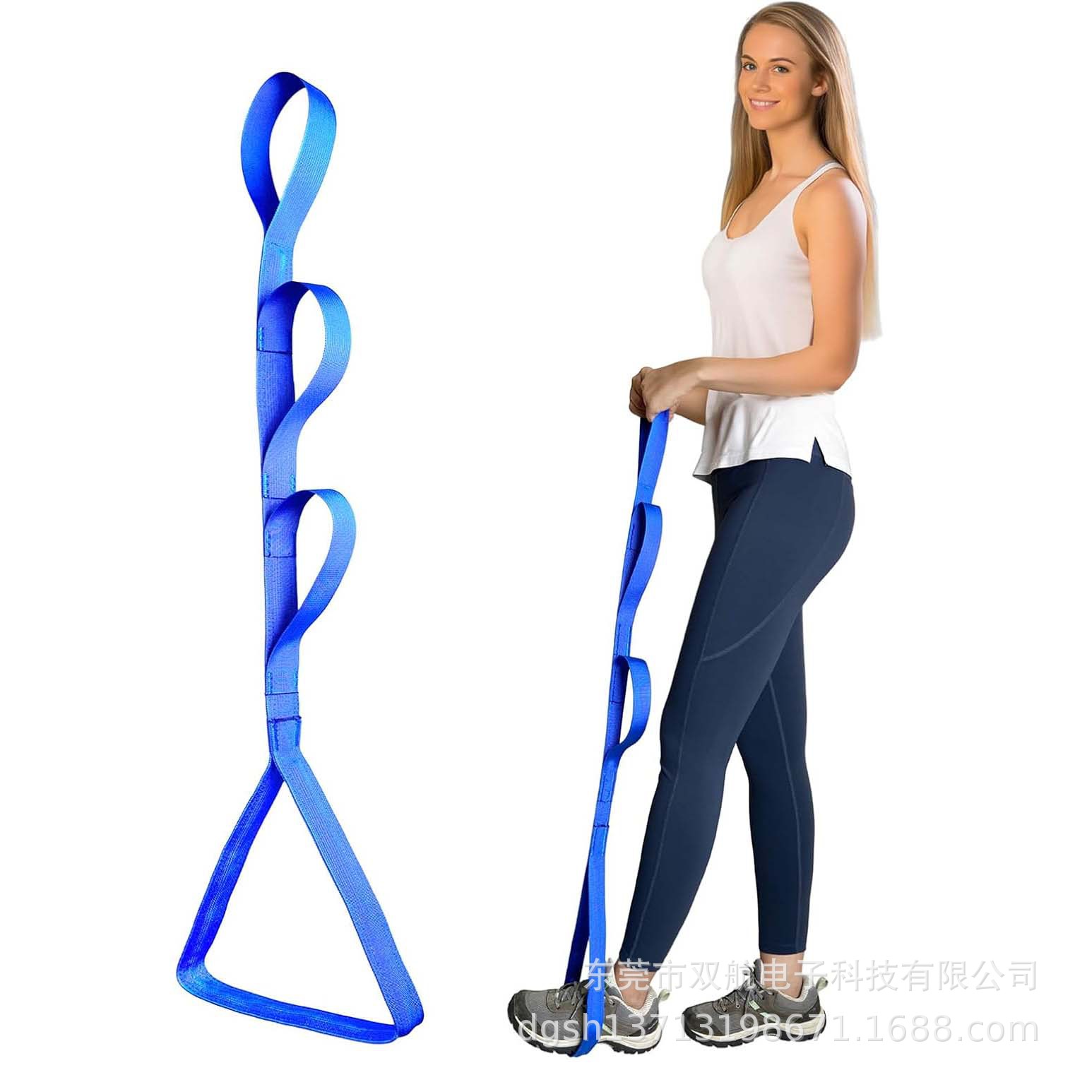 厂家直销瑜伽拉力带初学者瑜伽辅助用品运动拉筋带力量训练伸展带