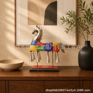 �羳��ƷHand-drawn horse bell sculpture���L�R⏵���