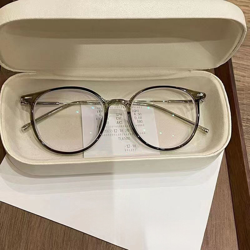 小紅の本の同モデルの超軽量韓国版のすっぴんは度数のメガネの枠の女性の青い光の光学の楕円のメガネのフレームの潮を配合することができます。|undefined