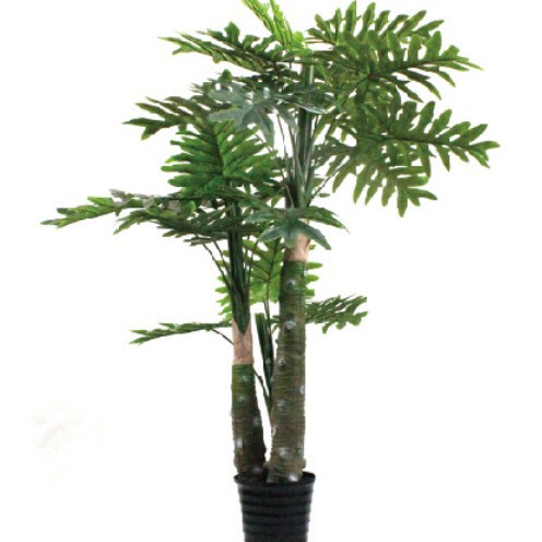 Filodendro Artificial Nuevo para Decoración de Interiores, Exhibición en Ventanas de Hoteles, Planta Grande de Decoración, Adorno de Pie, Filodendro Artificial