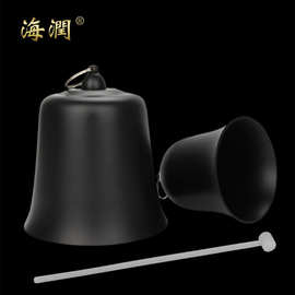 黄铜地钟铜钟吊钟帝钟佛具手敲钟寺庙布钟风铃铛扁鼓送敲棒