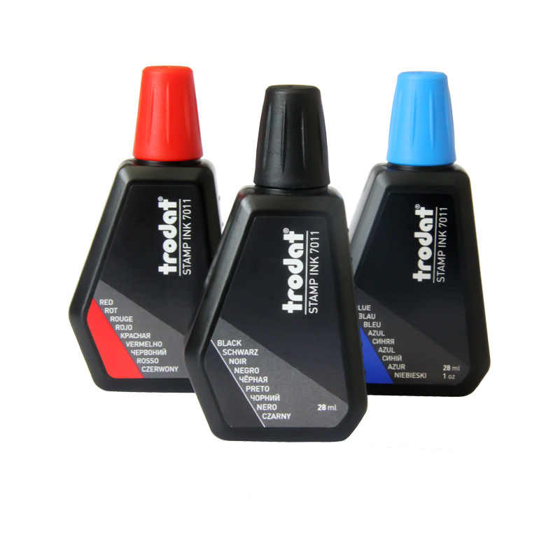 Trodat Zhuoda genuino 7011 aceite de impresión de tinta de retorno a base de agua aceite de impresión de tinta de retorno material de sello de tinta de impresión especial al por mayor