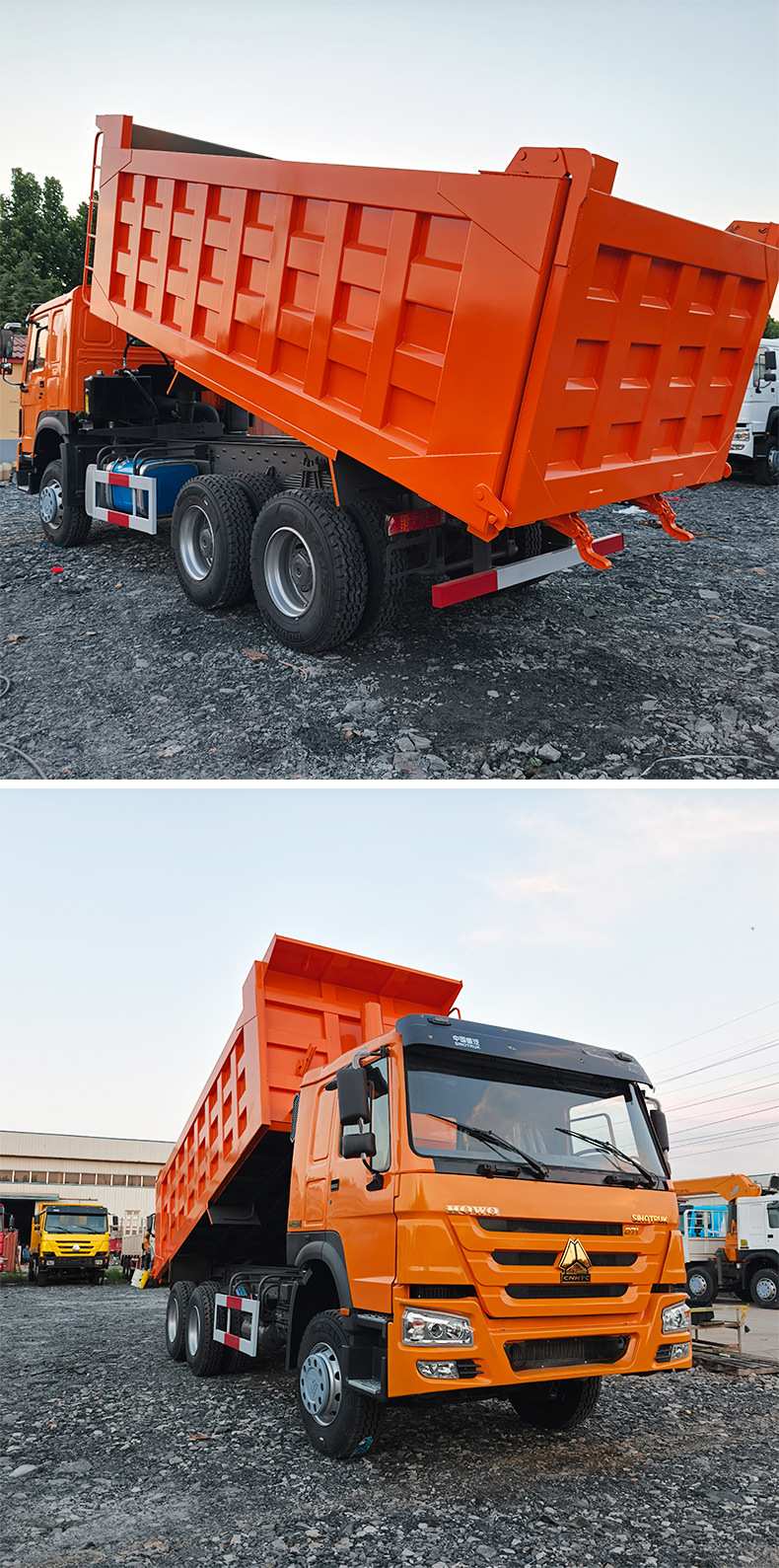 Export Howo Dump Truck, Eight-Wheel Tipper Truck, Engineering Transport Truck, Earthmoving Dump Truck, Box-Type Truck, Ore Climbing Truck