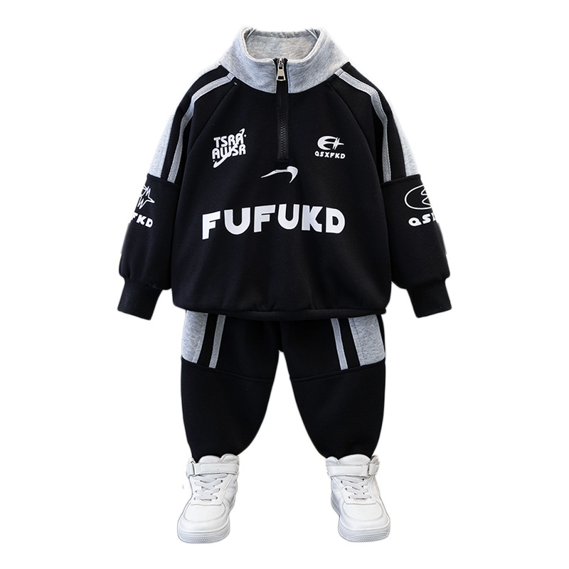 7694 traje de primavera para niños 2025 nuevo traje de dos piezas de moda para niños guapos y guapos