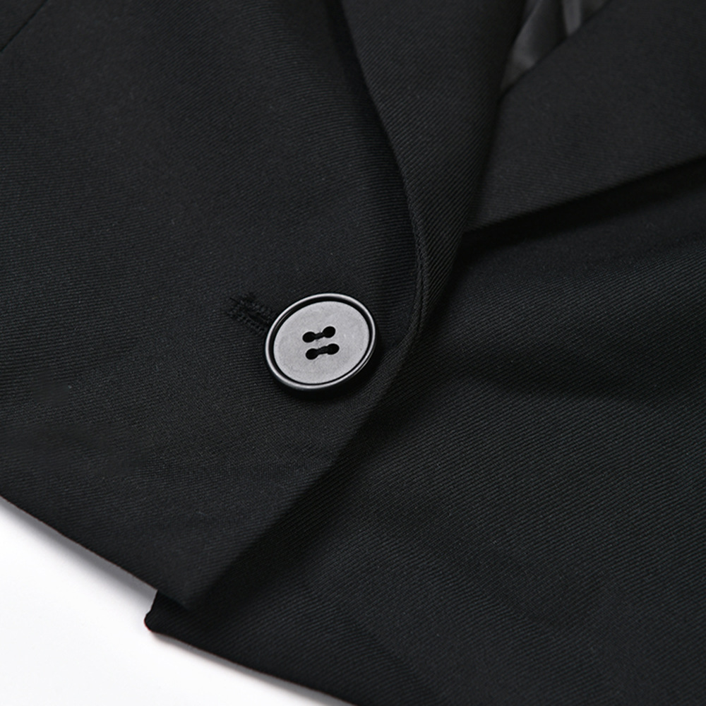 Dam jeansjacka med kontrastsömmar och bälte för hösten_voghion.com