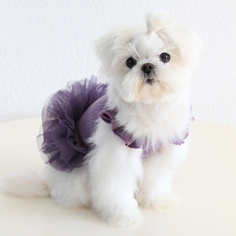 Hundklänning i alvstil med flygande ärmar vår och sommar_voghion.com