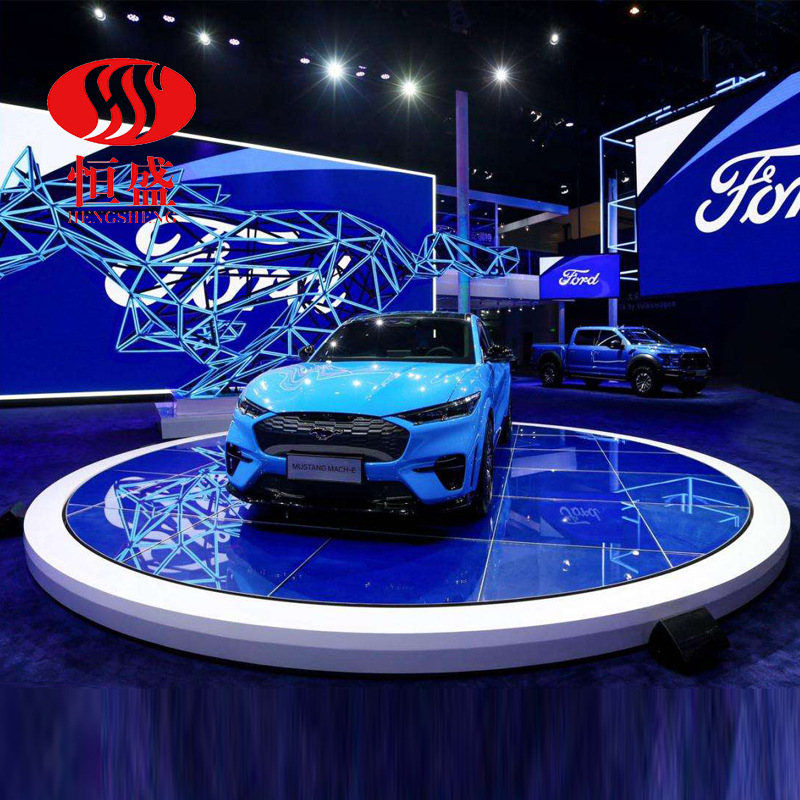 汽车旋转台车展旋转圆台掉头转盘工业展览转台展厅遥控旋转展示台