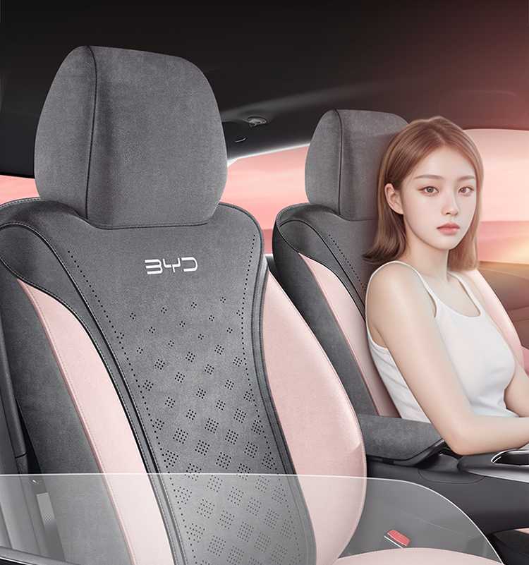 BYD Dolphin Smart Driving Edition Special Car Seat Cover, All-Season Universal Full-Coverage Cushion, Rams Seat Cover