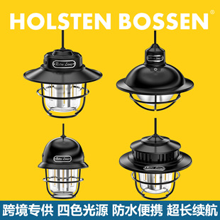 Cross-Border Outdoor Camping Lights, Long-Lasting Courtyard Lights, Hook-Mounted Waterproof Rechargeable Atmosphere Camping Lights, Ambient Lights