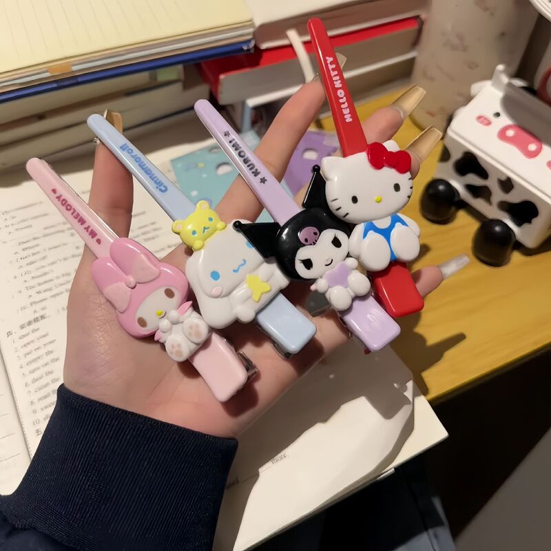 ヘルローキティケイティ猫のヘアピン一字クリップ漫画学生プレゼント女の子サイドクリップ髪飾り前髪クリップ|undefined