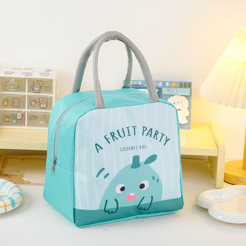 弁当袋の漫画の出勤弁当袋の昼食バッグの学生は学校に行きます。|undefined