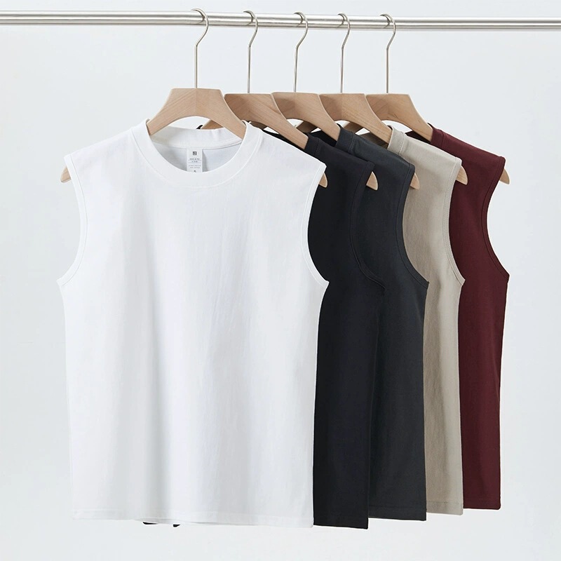 2026 Summer Xinjiang Cotton Pure Cotton Vest Men's Sleeveless T-Shirt Women's Summer Fitness Vest White Base Shirt