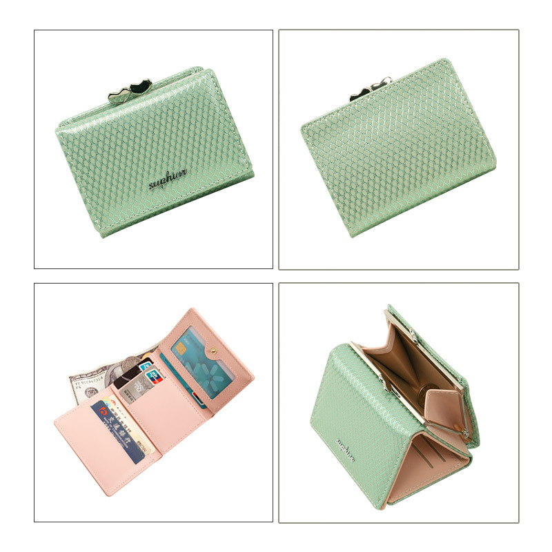 Suphiar2024 multi-tarjeta cremallera bolso de cambio corto almacenamiento transfronterizo damas personalizadas doble cremallera