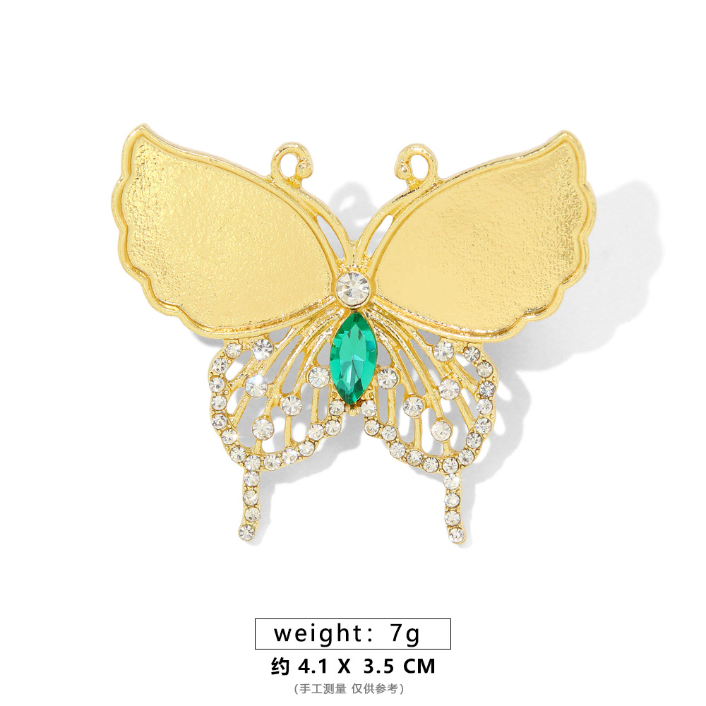 【고품질】그린 다이아몬드 나비