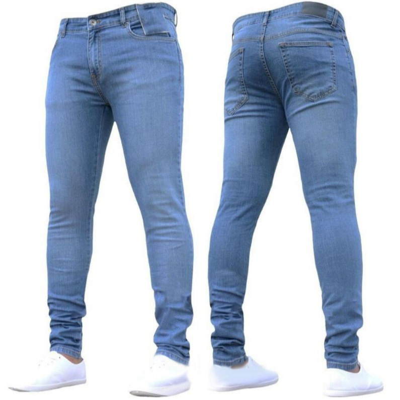 2025 Amazon EBay Independent Station Ropa de hombre Pantalones ajustados de estilo caliente europeos y americanos Vaqueros de hombre