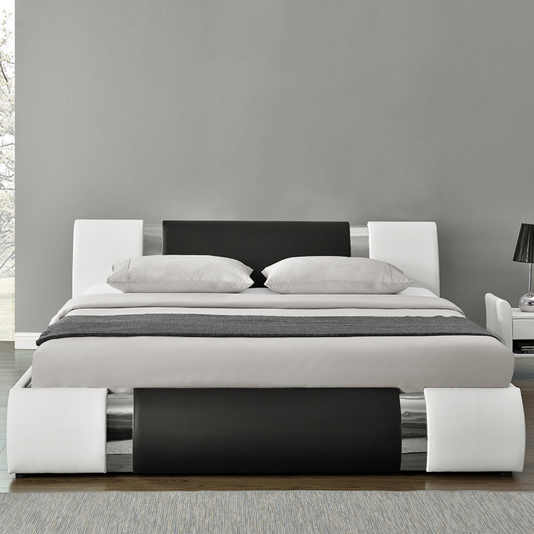 Foreign trade Factory Furniture modern bedroom bed advanced leather bed large size double bed