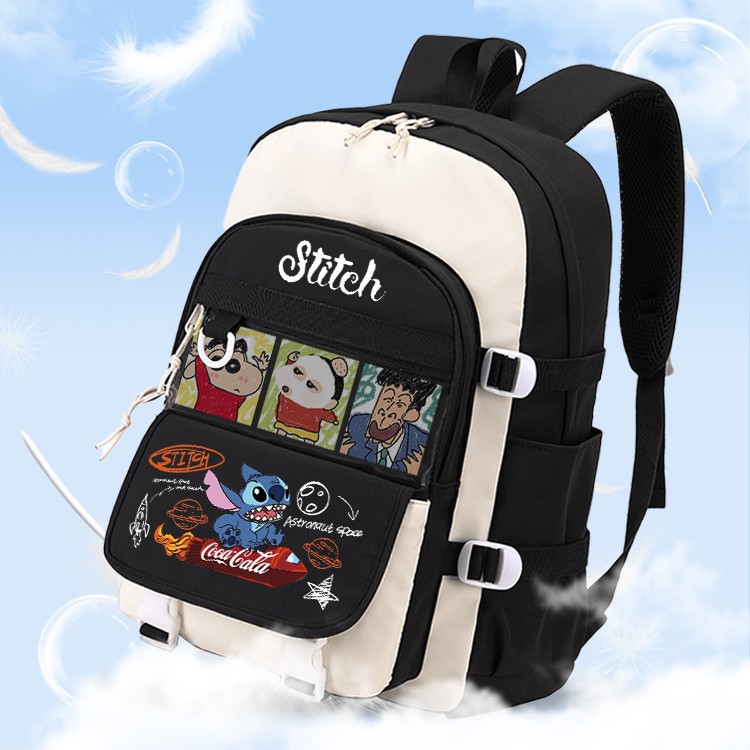 Stitch mochila de gran capacidad para hombres y mujeres Escuela Secundaria estudiante de secundaria mochila estudiante de escuela primaria estrella bebé mochila de estudiante de escuela primaria