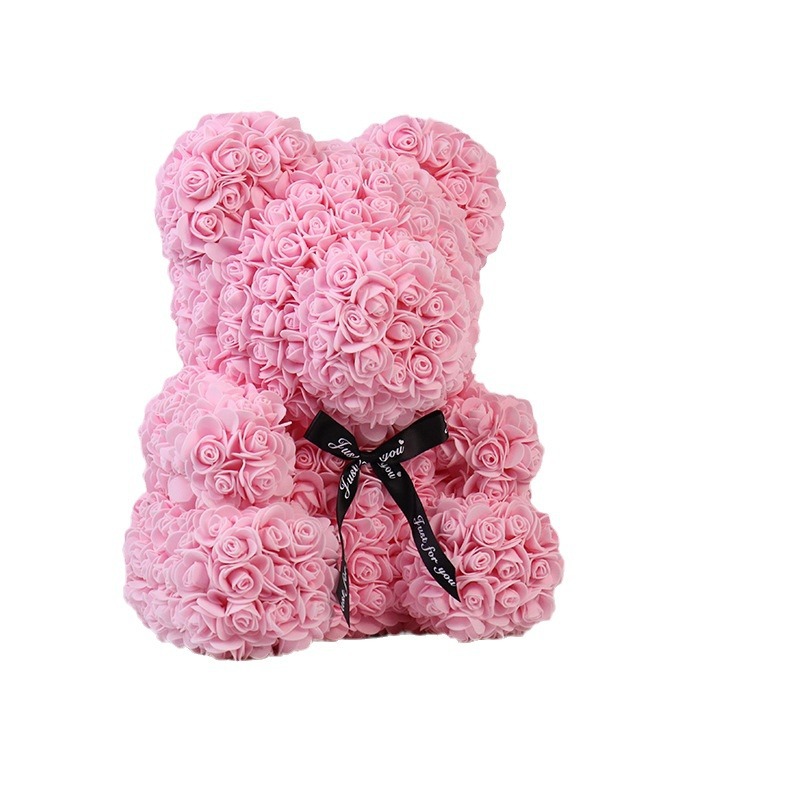 Christmas Everlasting Rose Bear For Girlfriend And Child Birthday Gift Simulation Bear Halloween Gift_voghion.com