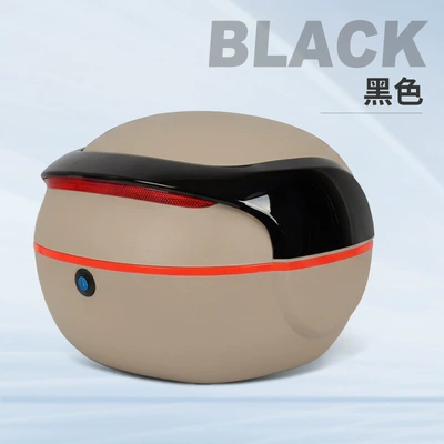 battery car rear trunk large | Electric car tail box - black-beige-box-single-tail-box-need-to-bring-your-own-tail-rack